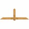 Ekena Millwork Eugene Rough Sawn Timber Gable Bracket, Western Red Cedar, 84"W x 31"H x 6"D x 6"F, 9/12 Pitch GBW084X31X0606EUG00RWR - alternate 1